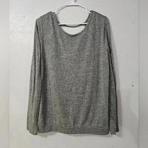Zella gray open back long sleeve top!